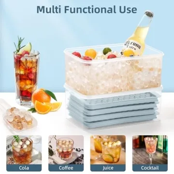 WIBIMEN Mini Ice Cube Trays for Tiny Nugget Ice Making