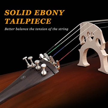 Ktaxon Cello: Full-Size Acoustic with Accessories for All