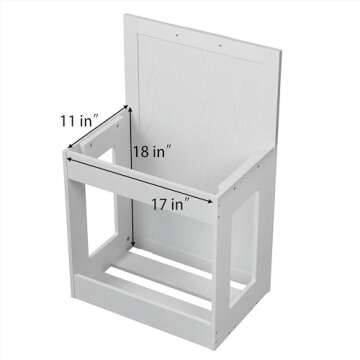 OLD CAPTAIN Modern Tilt Out Trash Cabinet for Kitchen