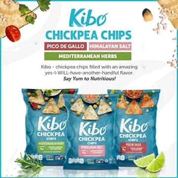 Kibo Chickpea Chips - Healthy Protein Snack Variety
