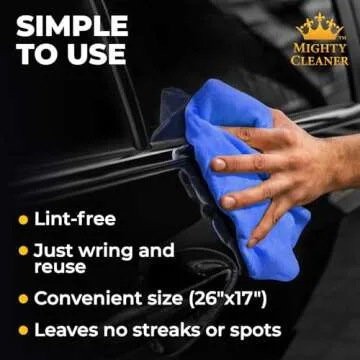 Premium Shammy Cloth 2pk + 1 Free for Superior Car Care