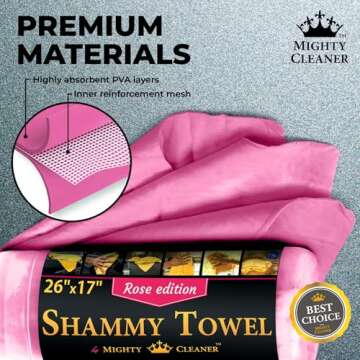 Premium Shammy Cloth 2pk + 1 Free for Superior Car Care