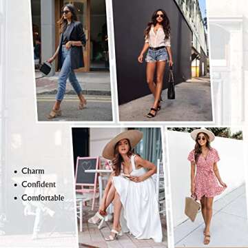 Athlefit Braided Heeled Sandals for Modern Elegance