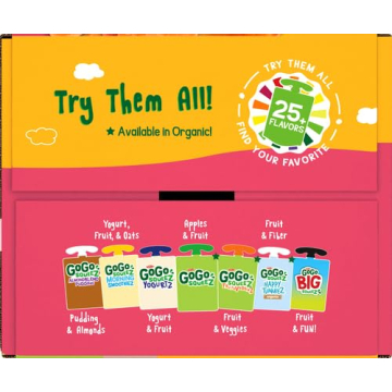 GoGo SqueeZ Variety Pack - Pedal Peach & Boulder Berry