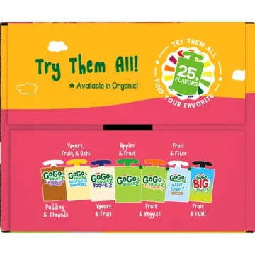 GoGo SqueeZ Variety Pack - Pedal Peach & Boulder Berry