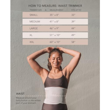 Sweet Sweat Toned Waist Trimmer for Women and Men | Premium Waist Trainer Belt to Help 'Tone' Your Stomach! (Quartz, Medium)
