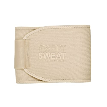 Sweet Sweat Toned Waist Trimmer for Women and Men | Premium Waist Trainer Belt to Help 'Tone' Your Stomach! (Quartz, Medium)