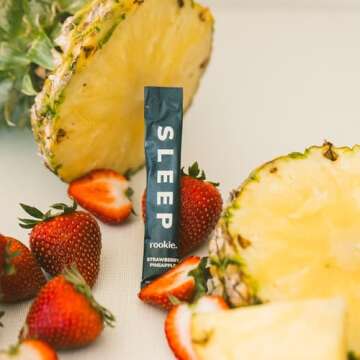 Rookie Wellness Sleep - Natural Sleep Aid with 180 mg of Magnesium Bisglycinate, 1 mg Melatonin, Val...