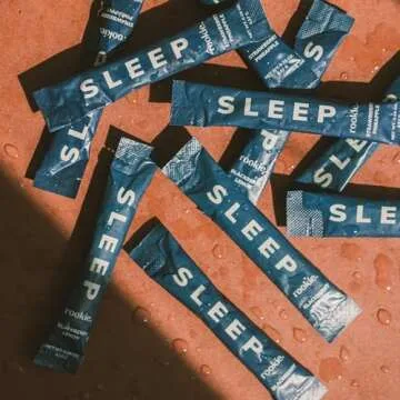 Rookie Wellness Sleep - Natural Sleep Aid with 180 mg of Magnesium Bisglycinate, 1 mg Melatonin, Valerian Root, & Passion Flower to Promote Tranquility & Sleep (30 Pack, BlackBerry Lemon)