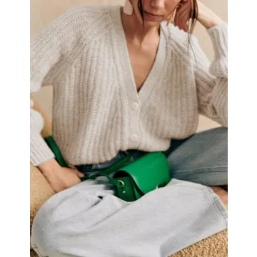 WEQULE Women Chunky Knit Cardigan Comfortable Stylish Wear