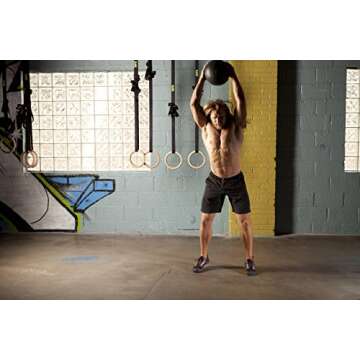 RAGE Fitness Slam Ball (10lb, 15lb, 20lb, 25lb, 30lb, 35lb, 40lb - SOLD INDIVIDUALLY), Cross Training, Strength Training, Wall Ball, Weighted Slamball, Black