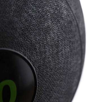 RAGE Fitness Slam Ball (10lb, 15lb, 20lb, 25lb, 30lb, 35lb, 40lb - SOLD INDIVIDUALLY), Cross Training, Strength Training, Wall Ball, Weighted Slamball, Black