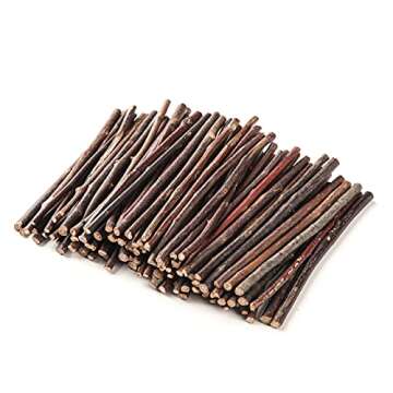 Natural 4-Inch YPZAKA Wooden Craft Sticks for DIY Projects and School Supplies