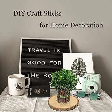 Eco-Friendly YPZAKA Wood Craft Sticks for DIY Projects
