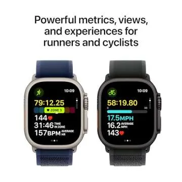 Apple Watch Ultra 2 [GPS + Cellular 49mm] Smartwatch, Sport Watch with Black Titanium Case with Dark Green Alpine Loop - L. Fitness Tracker, Precision GPS, Action Button, Carbon Neutral