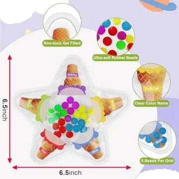 Color Sorting Sensory Toys for Toddlers, Color Matching Fidget Toys for Calm Down, Preschool Learnin...
