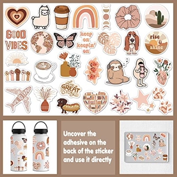 Beige Boho Wall Collage Kit for Creative Spaces