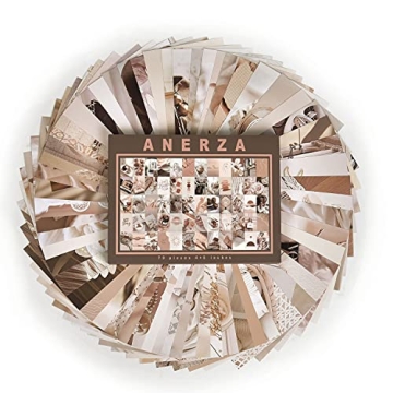 Beige Boho Wall Collage Kit for Creative Spaces