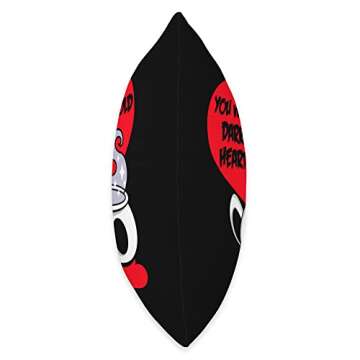 Kawaii Kreeps Gothic Valentine's Day Coffee Skull Emo Goth Horror Funny Throw Pillow, 18x18, Multico...