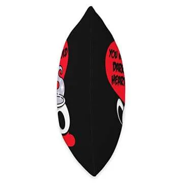 Kawaii Kreeps Gothic Valentine's Day Coffee Skull Emo Goth Horror Funny Throw Pillow, 18x18, Multico...