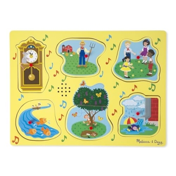 Melissa & Doug Sing-Along Nursery Rhymes Musical Sound Puzzle - 8 Pieces