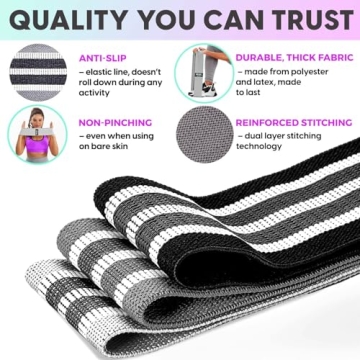 Durable Fabric Resistance Bands for All Fitness Levels