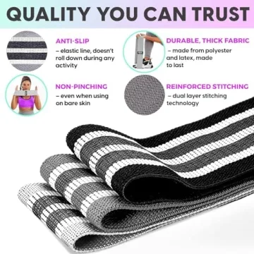 Durable Fabric Resistance Bands for All Fitness Levels