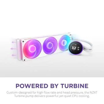 NZXT Kraken Elite 360 RGB 2024 - AIO CPU Liquid Cooler - 360mm Radiator - F360 RGB Core Fan - Custom...