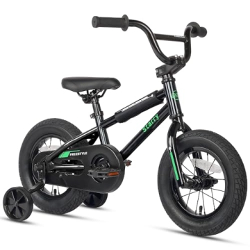 cubsala 12 Inch Kids Bike BMX Style Bicycle with Training Wheels Coaster Brake for 1 2 3 4 Years Old...