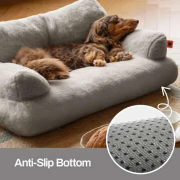Fluffy MEWOOFUN Cat Bed - Washable Pet Sofa for Indoor Use