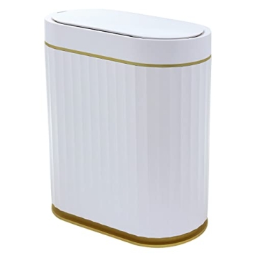 Huaqinglian Touchless Automatic Sensor Smart Trash Can 2Gallon Wastebasket for Home & Office