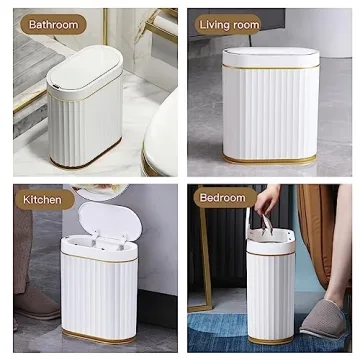 Huaqinglian Touchless Smart Trash Can for Home & Office