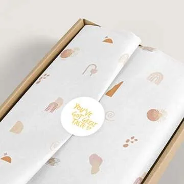 Wrapaholic Gold Foil Thank You Stickers Set of 500 Labels