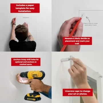 Stylish Clear Floating Double Panel Frame for 16x20 Artwork