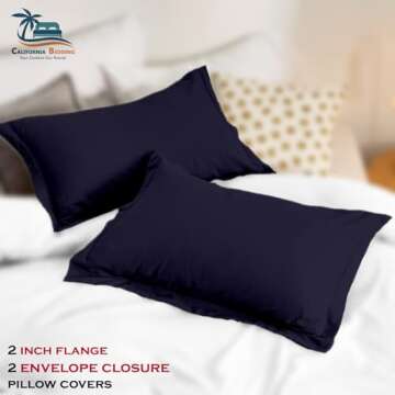 CALIFORNIA BEDDING Hotel Luxury 800 Thread Count Long Staple Egyptian Cotton Eastern King 118x108 Size 3-Pieces Duvet Cover Set Hidden Zipper Closer & Corner Ties Breathable and Fade Resistant Moss