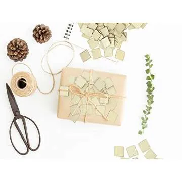 200 Pieces Unfinished Wood Craft Squares for DIY