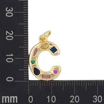 Personalized Initial Letter Necklace for Women 14k Gold