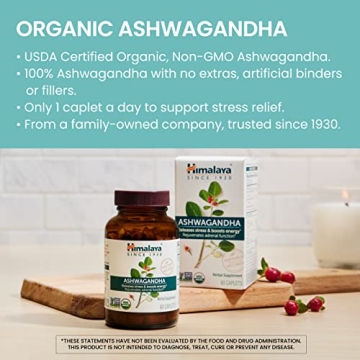 Himalaya Organic Ashwagandha for Stress & Energy Support