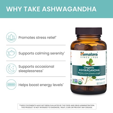 Himalaya Organic Ashwagandha for Stress & Energy Support