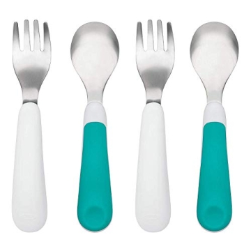 OXO Tot Fork and Spoon Set for Toddlers, 2-Pack