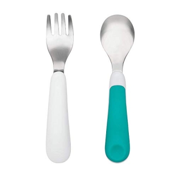 OXO Tot Fork and Spoon Set for Toddlers, 2-Pack