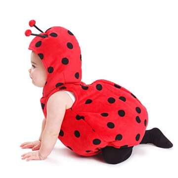 Dress Up America Baby Ladybug Costume – Toddler Cute Lady-Bug Infant Costume