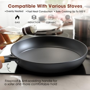 Non Stick Frying Pans Set by imarku - 8 & 10 Inch
