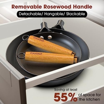 Non Stick Frying Pans Set by imarku - 8 & 10 Inch