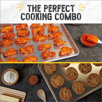 Checkered Chef Baking Sheet Set for Cooking and Baking