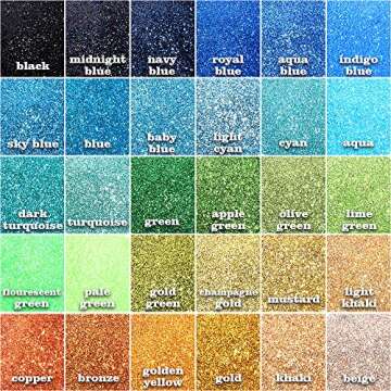 YGDZ Fine Glitter, 300g 60 Colors Extra Fine Resin Glitter Packs, Arts Craft Glitter for Tumblers Festival Decoration, Eyeshadow Makeup Nail Art Body Face Glitter, 5g Each Bag