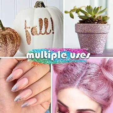 YGDZ Fine Glitter 60 Colors for Crafts and Nail Art