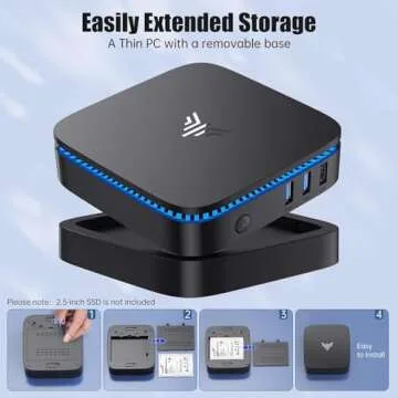 KAMRUI Mini PC: 16GB RAM, 512GB Storage, 4K UHD