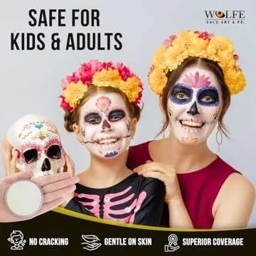 Wolfe F/X Essential Colors Face Paint - White 30 gm