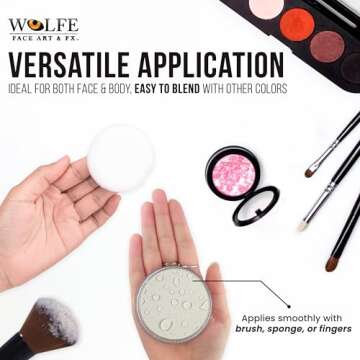 Wolfe F/X Essential Colors Face Paint - White 30 gm